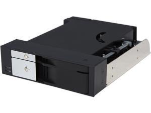 StarTech HSB2535SATBK Dual Bay 5.25" Trayless Hot Swap Mobile Rack Backplane StarTech HSB2535SATBK Dual Bay 5.25" Trayless Hot Swap Mobile Rack Backplane