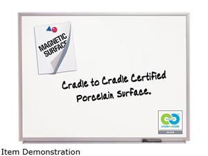 ACCO 2544 Magnetic Dry-erase Board, Porcelain 48" x 36" - White with Aluminum Frame ACCO 2544 Magnetic Dry-erase Board, Porcelain 48" x 36" - White with Aluminum Frame
