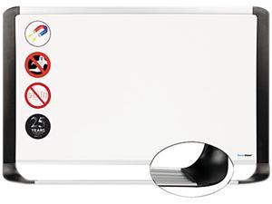Bi-silque - MVI050401 - Porcelain Magnetic Dry Erase Board, 29.5 x 48, White/Silver Bi-silque - MVI050401 - Porcelain Magnetic Dry Erase Board, 29.5 x 48, White/Silver