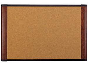 Cork Bulletin Board 72 x 48 Aluminum Frame w/Mahogany Wood Grained Finish Cork Bulletin Board 72 x 48 Aluminum Frame w/Mahogany Wood Grained Finish