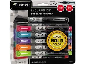 Quartet 500120M EnduraGlide Dry Erase Marker, Chisel Tip, Assorted Colors, 12/Set, 1 Pack Quartet 500120M EnduraGlide Dry Erase Marker, Chisel Tip, Assorted Colors, 12/Set, 1 Pack