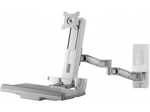 Amer Mounts AMR1WSL: Articulating Sit/Stand Extended Workstation - Wall Mount - Displays up to 32 inch LCD/LED Screens Amer Mounts AMR1WSL: Articulating Sit/Stand Extended Workstation - Wall Mount - Displays up to 32 inch LCD/LED Screens