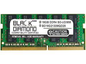 Black Diamond Memory 16GB 260-Pin DDR4 SO-DIMM ECC Unbuffered DDR4 2133 (PC4 17000) Server Memory Model BD16G2133MQO25 Black Diamond Memory 16GB 260-Pin DDR4 SO-DIMM ECC Unbuffered DDR4 2133 (PC4 17000) Server Memory Model BD16G2133MQO25