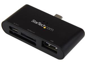 StarTech.com On-The-Go USB Card Reader for Mobile Devices Supports SD SDHC SDXC MMC and Micro SD Memory Card (FCREADU2OTGB) StarTech.com On-The-Go USB Card Reader for Mobile Devices Supports SD SDHC SDXC MMC and Micro SD Memory Card (FCREADU2OTGB)