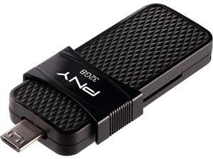 PNY 32GB Duo Link OTG Micro USB Drive, Speed up to 130MB/s (P-FD32GOTGSLMB-GE) PNY 32GB Duo Link OTG Micro USB Drive, Speed up to 130MB/s (P-FD32GOTGSLMB-GE)