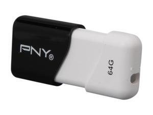 PNY Compact Attaché 64GB USB 2.0 Flash Drive Model P-FD64GCOM-GE PNY Compact Attaché 64GB USB 2.0 Flash Drive Model P-FD64GCOM-GE