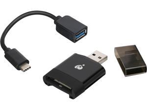 IOGEAR GFR306SD Compact USB 3.0 SD 4.0 Card Reader - For USB-A/USB-C IOGEAR GFR306SD Compact USB 3.0 SD 4.0 Card Reader - For USB-A/USB-C