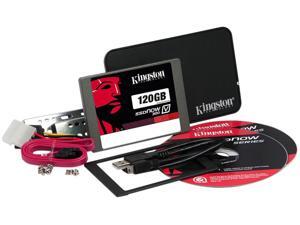 Kingston SSDNow V300 Series SV300S3B7A/120G 2.5" 120GB SATA III Internal Solid State Drive (SSD) Combo Bundle Kit - Retail Kingston SSDNow V300 Series SV300S3B7A/120G 2.5" 120GB SATA III Internal Solid State Drive (SSD) Combo Bundle Kit - Retail