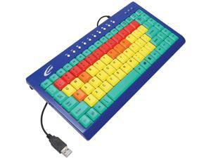 Ergoguys KB1 USB or PS/2 Wired Slim Califone Kids Computer Keyboard USB Color Coded Keys Ergoguys KB1 USB or PS/2 Wired Slim Califone Kids Computer Keyboard USB Color Coded Keys