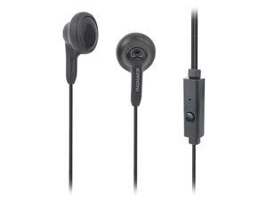 MAGNAVOX Black MHP4820M-BK 3.5mm Connector Silicone Stereo Earbuds with Microphone MAGNAVOX Black MHP4820M-BK 3.5mm Connector Silicone Stereo Earbuds with Microphone