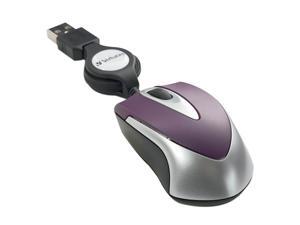 Verbatim 97253 Purple 1 x Wheel USB Wired Optical Travel Mouse Verbatim 97253 Purple 1 x Wheel USB Wired Optical Travel Mouse