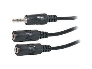 Steren 255-042 3.5mm Connector 6" 3.5mm Y-Cable Audio Adapter Steren 255-042 3.5mm Connector 6" 3.5mm Y-Cable Audio Adapter