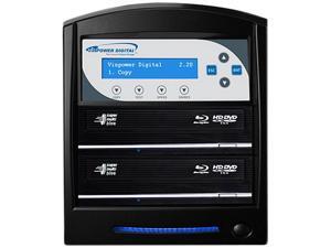 VINPOWER Black 1 to 2 64M Buffer Memory SharkBlu Blu-ray DVD CD Duplicator Tower with 500GB Hard Drive + USB 3.0 + CopyConnect Model SharkBlu-S2T-BK VINPOWER Black 1 to 2 64M Buffer Memory SharkBlu Blu-ray DVD CD Duplicator Tower with 500GB Hard Drive + USB 3.0 + CopyConnect Model SharkBlu-S2T-BK