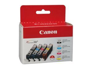 Canon CLI-221 Ink Cartridge - Combo Pack - Black/Cyan/Magenta/Yellow Canon CLI-221 Ink Cartridge - Combo Pack - Black/Cyan/Magenta/Yellow