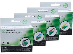 Green Project E-T1271(4)PK Black and Colors Compatible Epson E-T1271 Ink Cartridge 4 Pack Green Project E-T1271(4)PK Black and Colors Compatible Epson E-T1271 Ink Cartridge 4 Pack