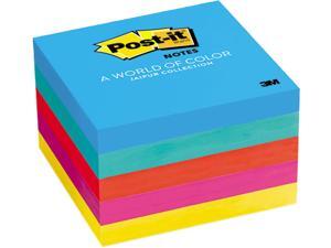 Post-it Notes 6545UC Original Pads in Jaipur Colors, 3 x 3, 100/Pad, 5 Pads/Pack, 1 Pack Post-it Notes 6545UC Original Pads in Jaipur Colors, 3 x 3, 100/Pad, 5 Pads/Pack, 1 Pack