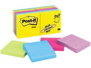 Post-it Notes 654-14AU Ultra Color Notes, 3 x 3, Five Colors, 14 100-Sheet Pads/Pack Post-it Notes 654-14AU Ultra Color Notes, 3 x 3, Five Colors, 14 100-Sheet Pads/Pack