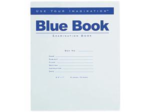 Roaring Spring Exam Blue Book, Wide Rule, 8-1/2 x 7, White, 8 Sheets/Pad Roaring Spring Exam Blue Book, Wide Rule, 8-1/2 x 7, White, 8 Sheets/Pad