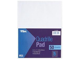 Tops 33051 Quadrille Pads, 5 Squares/inch, 8-1/2 x 11, White, 50 Sheets/Pad Tops 33051 Quadrille Pads, 5 Squares/inch, 8-1/2 x 11, White, 50 Sheets/Pad