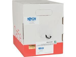 Tripp Lite Cat5/Cat5e Bulk Solid-Core Plenum-Rated PVC Cable, Black, 1000 ft. (N024-01K-BK) Tripp Lite Cat5/Cat5e Bulk Solid-Core Plenum-Rated PVC Cable, Black, 1000 ft. (N024-01K-BK)