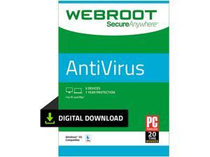 Webroot AntiVirus - 3 Devices 1 Year Subscription - Download Webroot AntiVirus - 3 Devices 1 Year Subscription - Download