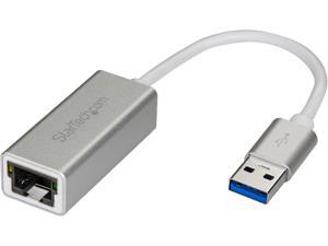 StarTech.com USB 3.0 to Gigabit Network Adapter - Silver - Sleek Aluminum Design Ideal for MacBook, Chromebook or Tablet StarTech.com USB 3.0 to Gigabit Network Adapter - Silver - Sleek Aluminum Design Ideal for MacBook, Chromebook or Tablet