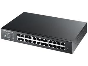 ZyXEL GS1900-24E 24-Port Desktp Fanless GbE L2 Smart Managed Switch ZyXEL GS1900-24E 24-Port Desktp Fanless GbE L2 Smart Managed Switch