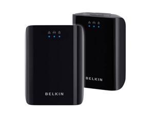 BELKIN F5D4074 Powerline AV Starter Kit (Black) Up to 200Mbps BELKIN F5D4074 Powerline AV Starter Kit (Black) Up to 200Mbps