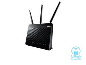 ASUS AC1900 Wi-Fi Dual-band 3x3 Gigabit Wireless Router with AiProtection Network Security Powered by Trend Micro, AiMesh Whole Home Wi-Fi System Compatible (RT-AC68U) ASUS AC1900 Wi-Fi Dual-band 3x3 Gigabit Wireless Router with AiProtection Network Security Powered by Trend Micro, AiMesh Whole Home Wi-Fi System Compatible (RT-AC68U)
