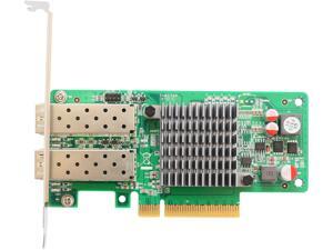 SYBA SY-PEX24049 2 Port 10 Gigabit PCI-e x8 NIC Network Card Intel Chipset SYBA SY-PEX24049 2 Port 10 Gigabit PCI-e x8 NIC Network Card Intel Chipset