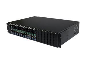 StarTech ETCHS2U 20-Slot 2U Rack Mount Media Converter Chassis for ET Series 2 Fiber Media Converter StarTech ETCHS2U 20-Slot 2U Rack Mount Media Converter Chassis for ET Series 2 Fiber Media Converter