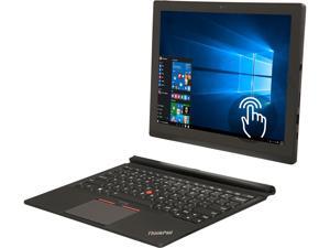 ThinkPad X1 (20GG001VUS) 2-in-1 Laptop Intel Core M5 6Y57 (1.10 GHz) 4 GB Memory 128 GB SSD Intel HD Graphics 515 12" Touchscreen 2160 x 1440 2 MP Front / 8 MP Rear Camera Windows 10 Pro 64-Bit ThinkPad X1 (20GG001VUS) 2-in-1 Laptop Intel Core M5 6Y57 (1.10 GHz) 4 GB Memory 128 GB SSD Intel HD Graphics 515 12" Touchscreen 2160 x 1440 2 MP Front / 8 MP Rear Camera Windows 10 Pro 64-Bit