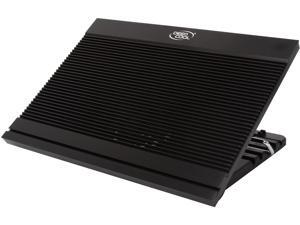 DEEPCOOL N9 BLACK Laptop Cooling Pad 17" Pure Aluminium Extrution Panel 180mm Fan Multi Viewing Angles Adjustable 4 USB Ports DEEPCOOL N9 BLACK Laptop Cooling Pad 17" Pure Aluminium Extrution Panel 180mm Fan Multi Viewing Angles Adjustable 4 USB Ports