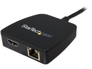 StarTech Travel Adapter for Laptops - HDMI and Gigabit Ethernet - USB 3.0 - Portable Universal Laptop Mini Docking Station (USB31GEHD) StarTech Travel Adapter for Laptops - HDMI and Gigabit Ethernet - USB 3.0 - Portable Universal Laptop Mini Docking Station (USB31GEHD)