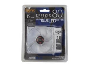 SilenX EFX-08-15B 80mm Blue LED Effizio Quiet Case Fan SilenX EFX-08-15B 80mm Blue LED Effizio Quiet Case Fan