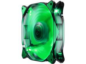 COUGAR 12CM CFD Green LED Hydraulic (Liquid) Bearing Ultra Silent Fan 1200RPM, 64.4CFM, 16.6dBA - Retail COUGAR 12CM CFD Green LED Hydraulic (Liquid) Bearing Ultra Silent Fan 1200RPM, 64.4CFM, 16.6dBA - Retail
