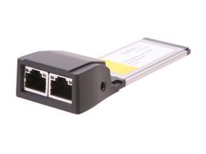 StarTech EC2000S Dual Port ExpressCard Gigabit Laptop Ethernet NIC Network Adapter Card StarTech EC2000S Dual Port ExpressCard Gigabit Laptop Ethernet NIC Network Adapter Card