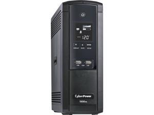 CyberPower BRG1500AVRLCD 1500 VA / 900 Watts, 12 Outlets, AVR, Intelligent LCD Mini-Tower UPS System CyberPower BRG1500AVRLCD 1500 VA / 900 Watts, 12 Outlets, AVR, Intelligent LCD Mini-Tower UPS System