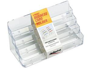 Deflect-o 70801 Eight-Pocket Business Card Holder, Capacity 400 Cards, Clear Deflect-o 70801 Eight-Pocket Business Card Holder, Capacity 400 Cards, Clear
