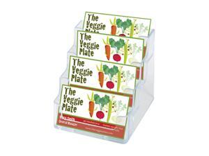Deflect-o 70841 Four-Pocket Countertop Business Card Holder, Holds 2 x 3 1/2 Cards, Clear Deflect-o 70841 Four-Pocket Countertop Business Card Holder, Holds 2 x 3 1/2 Cards, Clear
