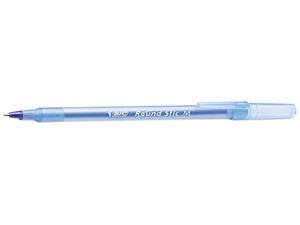 BIC GSM609-BE Round Stic Ballpoint Stick Pen, Blue Ink, Medium, 60 per Pack BIC GSM609-BE Round Stic Ballpoint Stick Pen, Blue Ink, Medium, 60 per Pack