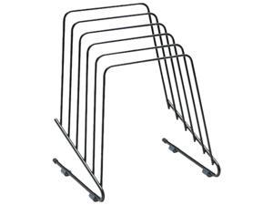 Fellowes 69712 Workstation Step File II, Five Sections, Wire, 7 1/4w x 6d x 8 1/4h, Black Fellowes 69712 Workstation Step File II, Five Sections, Wire, 7 1/4w x 6d x 8 1/4h, Black