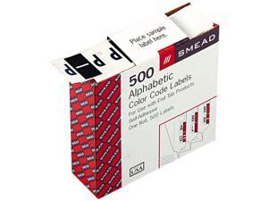 Smead 67086 A-Z Color-Coded Bar-Style End Tab Labels, Letter P, Violet, 500/Roll Smead 67086 A-Z Color-Coded Bar-Style End Tab Labels, Letter P, Violet, 500/Roll