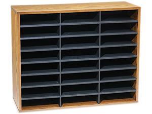 Fellowes 25043 Fiberboard Literature Sorter, 24 Sections, 29 x 11 7/8 x 23 3/4, Medium Oak Fellowes 25043 Fiberboard Literature Sorter, 24 Sections, 29 x 11 7/8 x 23 3/4, Medium Oak