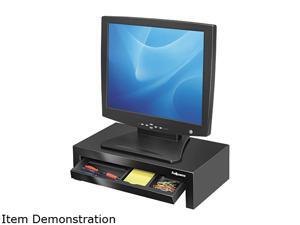 Fellowes 8038101 Adjustable Monitor Riser with Storage Tray, 16 x 9 1/2 x 4 1/2-6, Black Fellowes 8038101 Adjustable Monitor Riser with Storage Tray, 16 x 9 1/2 x 4 1/2-6, Black