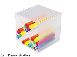 deflect-o Desk Cube w/X Dividers, Clear Plastic, 6 x 6 x 6 deflect-o Desk Cube w/X Dividers, Clear Plastic, 6 x 6 x 6