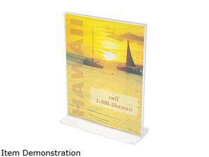 deflect-o 590801 Stand-Up Double-Sided Sign Holder, Plastic, 8-1/2 x 11, Clear deflect-o 590801 Stand-Up Double-Sided Sign Holder, Plastic, 8-1/2 x 11, Clear