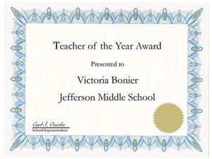 Award Certificates w/Gold Seals, 8-1/2 x 11, Unique Blue Border, 25/Pack Award Certificates w/Gold Seals, 8-1/2 x 11, Unique Blue Border, 25/Pack