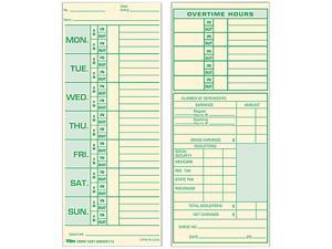 Tops 1291 Time Card for Pyramid Model 331-10, Weekly, Two-Sided, 3-1/2 x 8-1/2, 500/Box Tops 1291 Time Card for Pyramid Model 331-10, Weekly, Two-Sided, 3-1/2 x 8-1/2, 500/Box