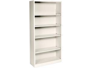 HON S72ABCL Metal Bookcase, 5 Shelves, 34-1/2w x 12-5/8d x 71h, Putty HON S72ABCL Metal Bookcase, 5 Shelves, 34-1/2w x 12-5/8d x 71h, Putty